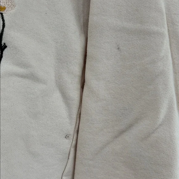 Madewell Botanical Embroidered Bell-Sleeve Sweatshirt Women's Size Small - Picture 5 of 6